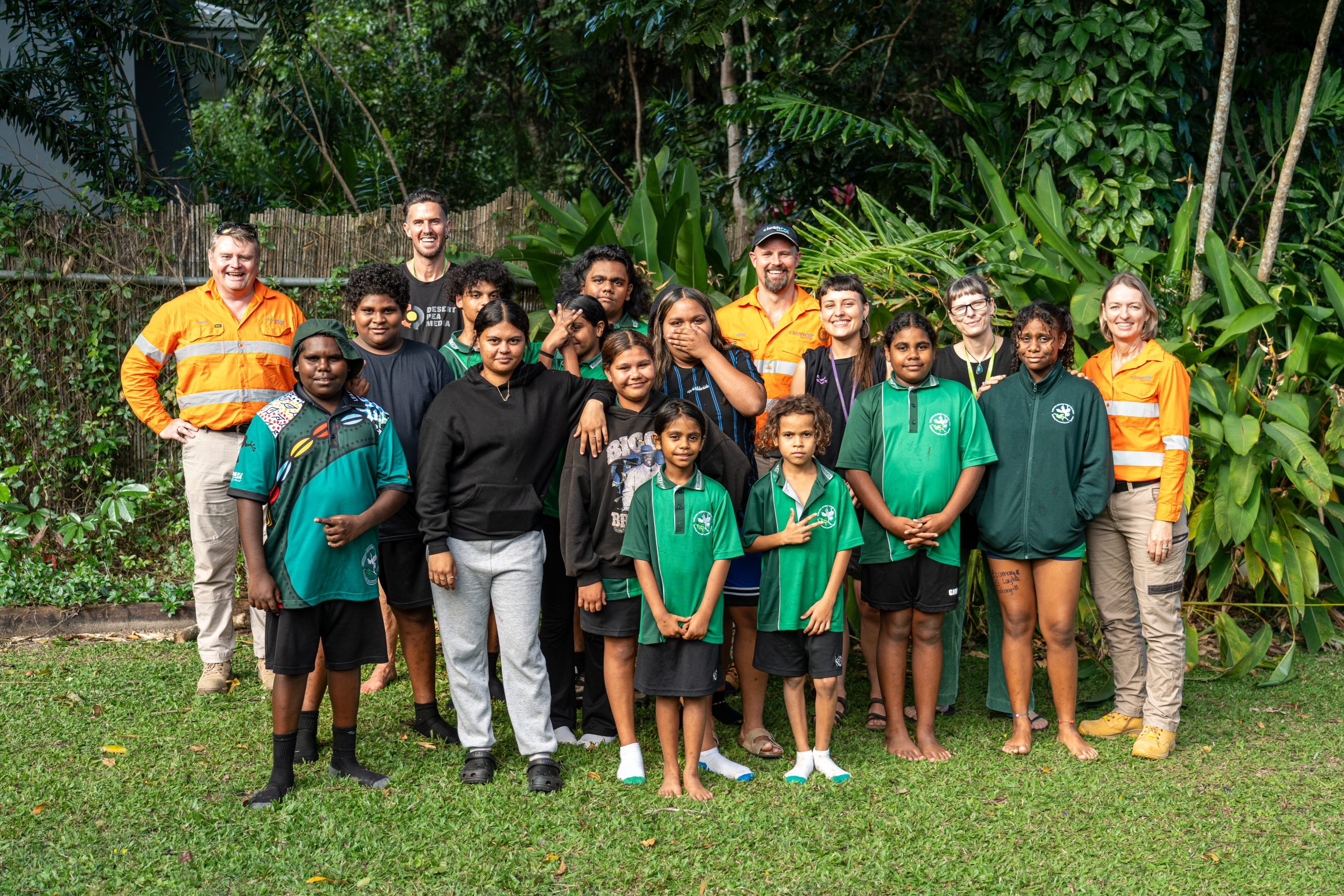 CleanCo team members pictured with Kuranda YouthLink, a Community Futures Fund recipient.