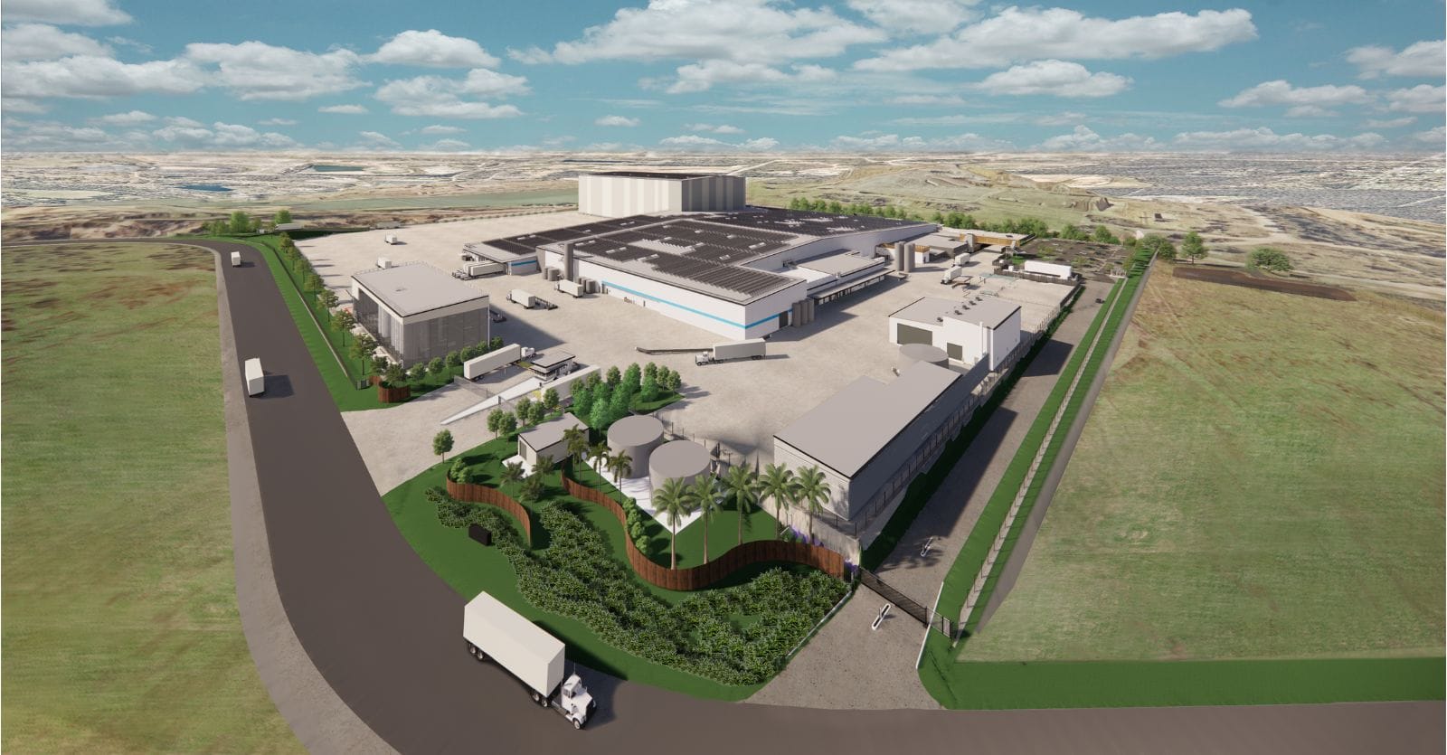 Artist's impression of the Frucor factory at Swanbank